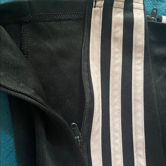 adidas Black and White Track Pants - Picture 5 of 6